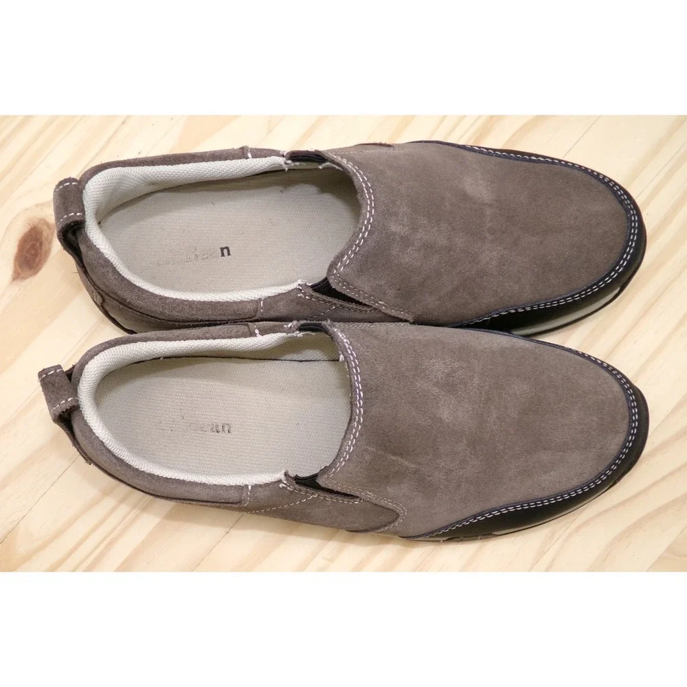 LL Bean Rugged Ridge Loafers 512660 Mens Brown‎ Size 9 Hiking Slip On Shoes